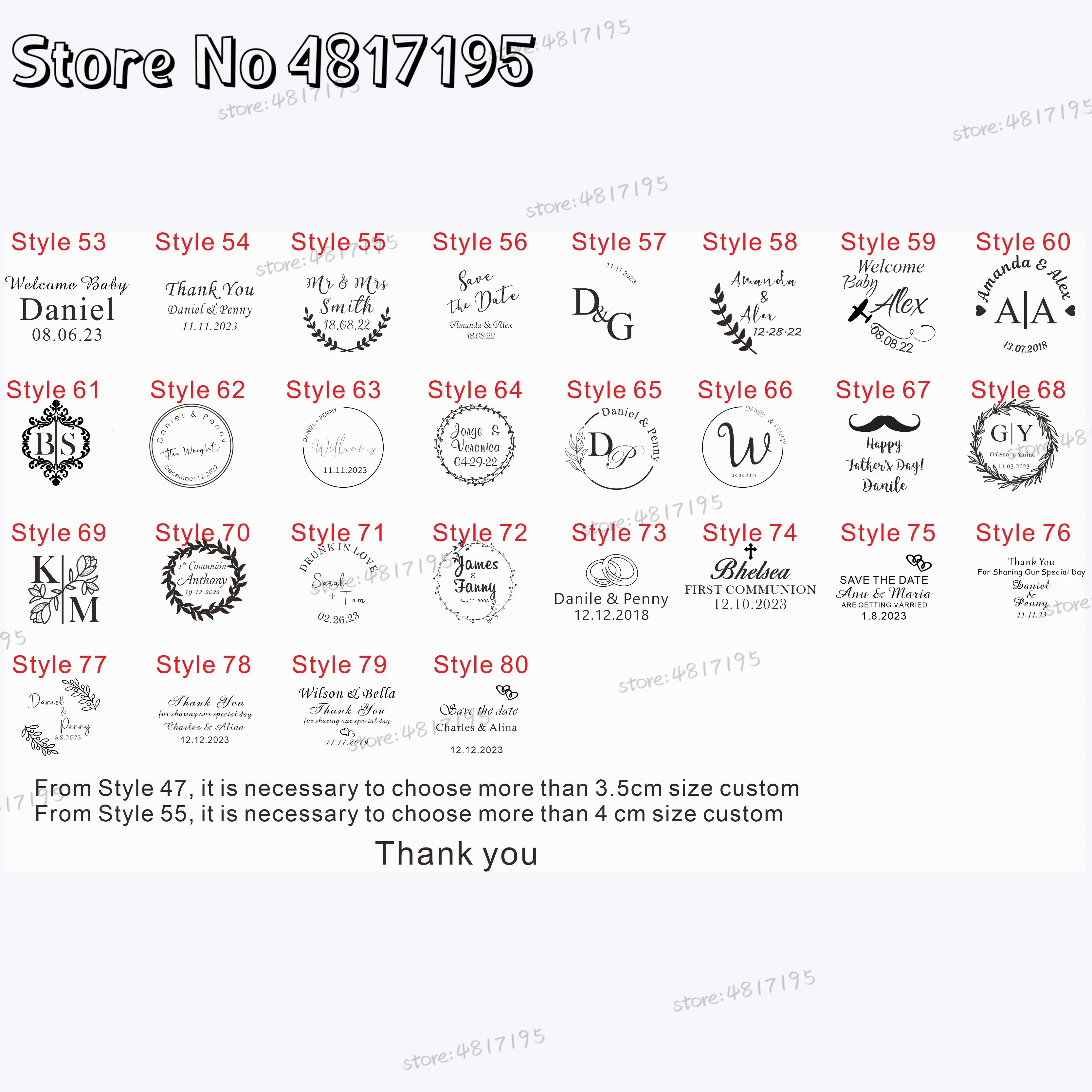 10 20 50Pcs Personalised Weddi - Baby Clothing Tags avaliação e preço