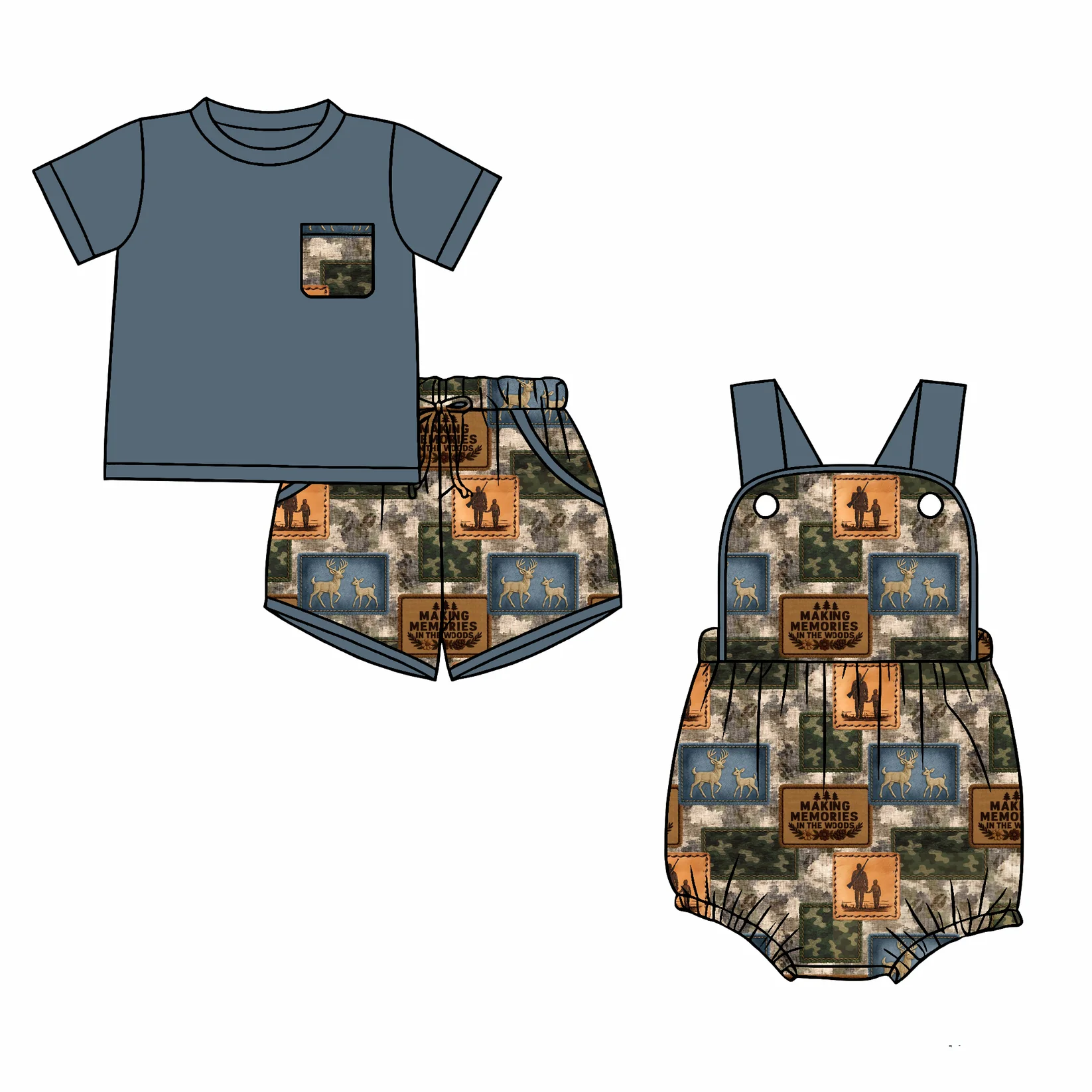 Children Hunting Camouflage Pr - Baby Clothing Easter avaliação e preço