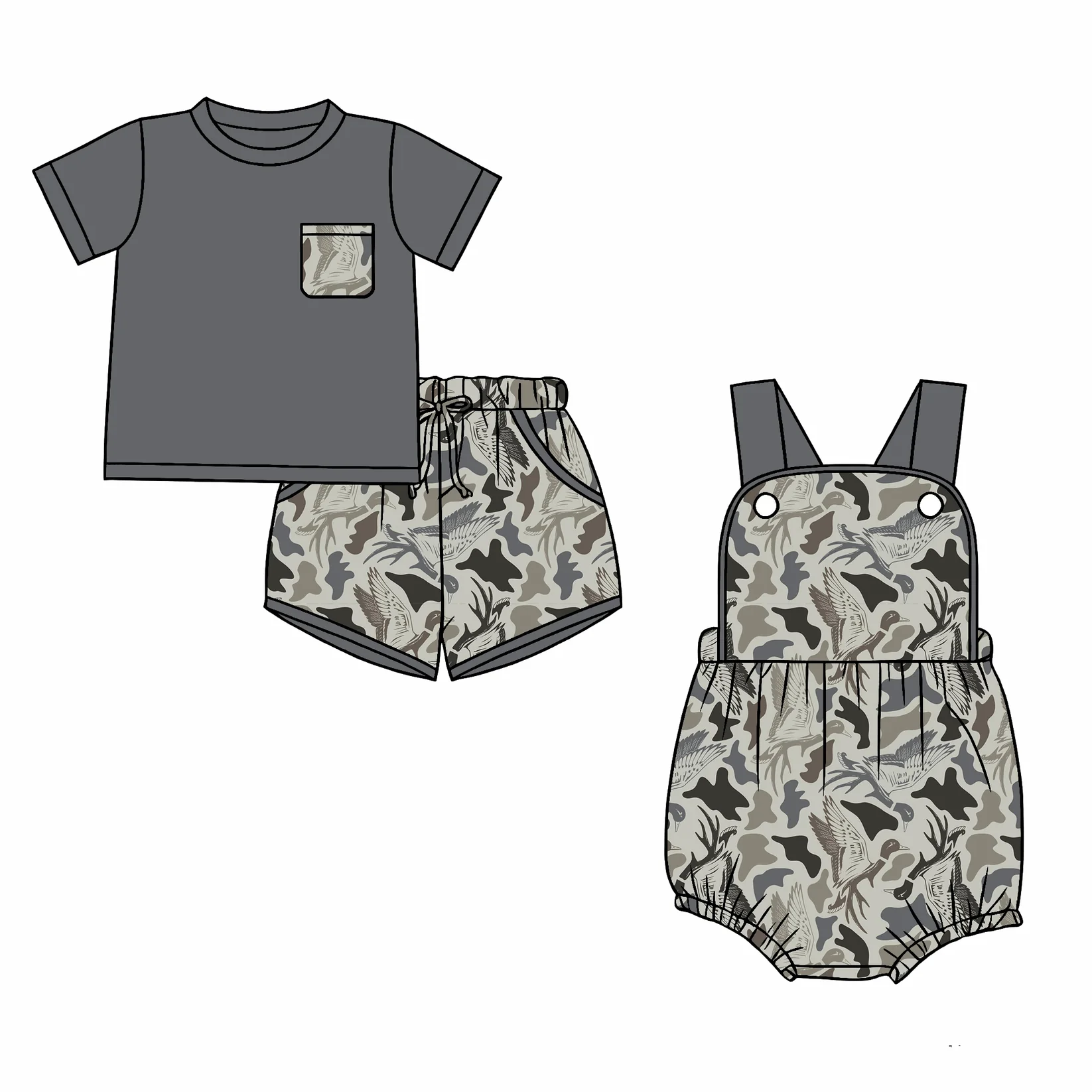 Children Hunting Camouflage Pr - Baby Clothing Easter avaliação e preço
