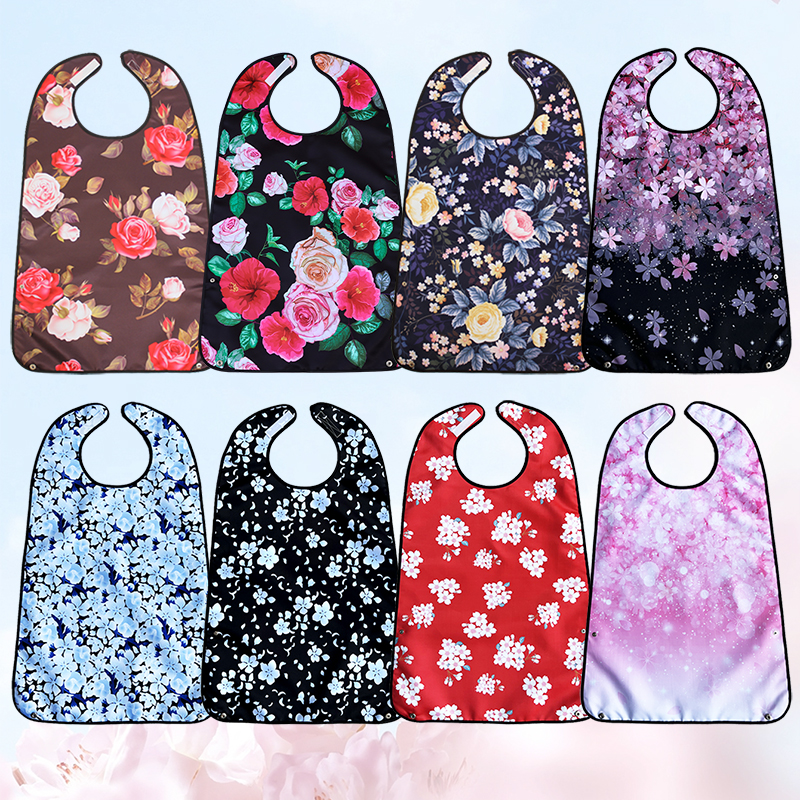 Waterproof Bib for Middle-Aged - Printed Bibs Pack avaliação e preço