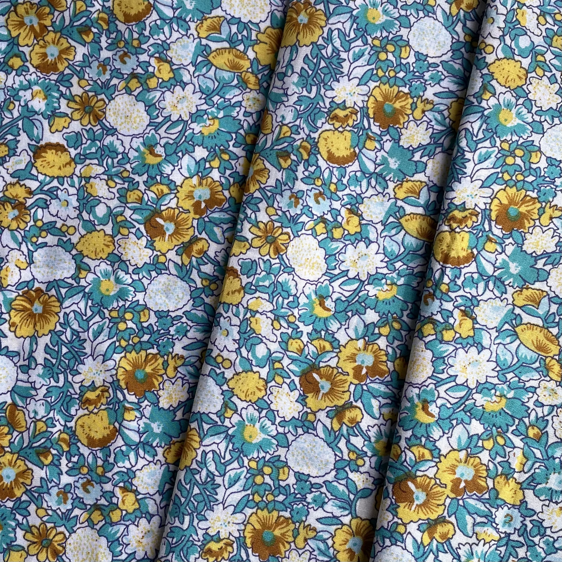 Colorful Floral Plants 100%Cot - Baby Clothing Material avaliação e preço